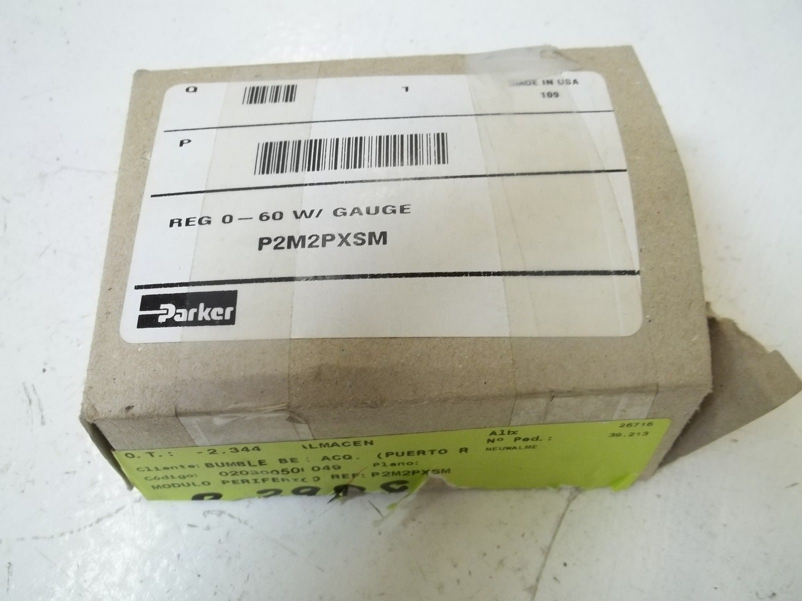 PARKER P2M2PXSM *NEW IN BOX*