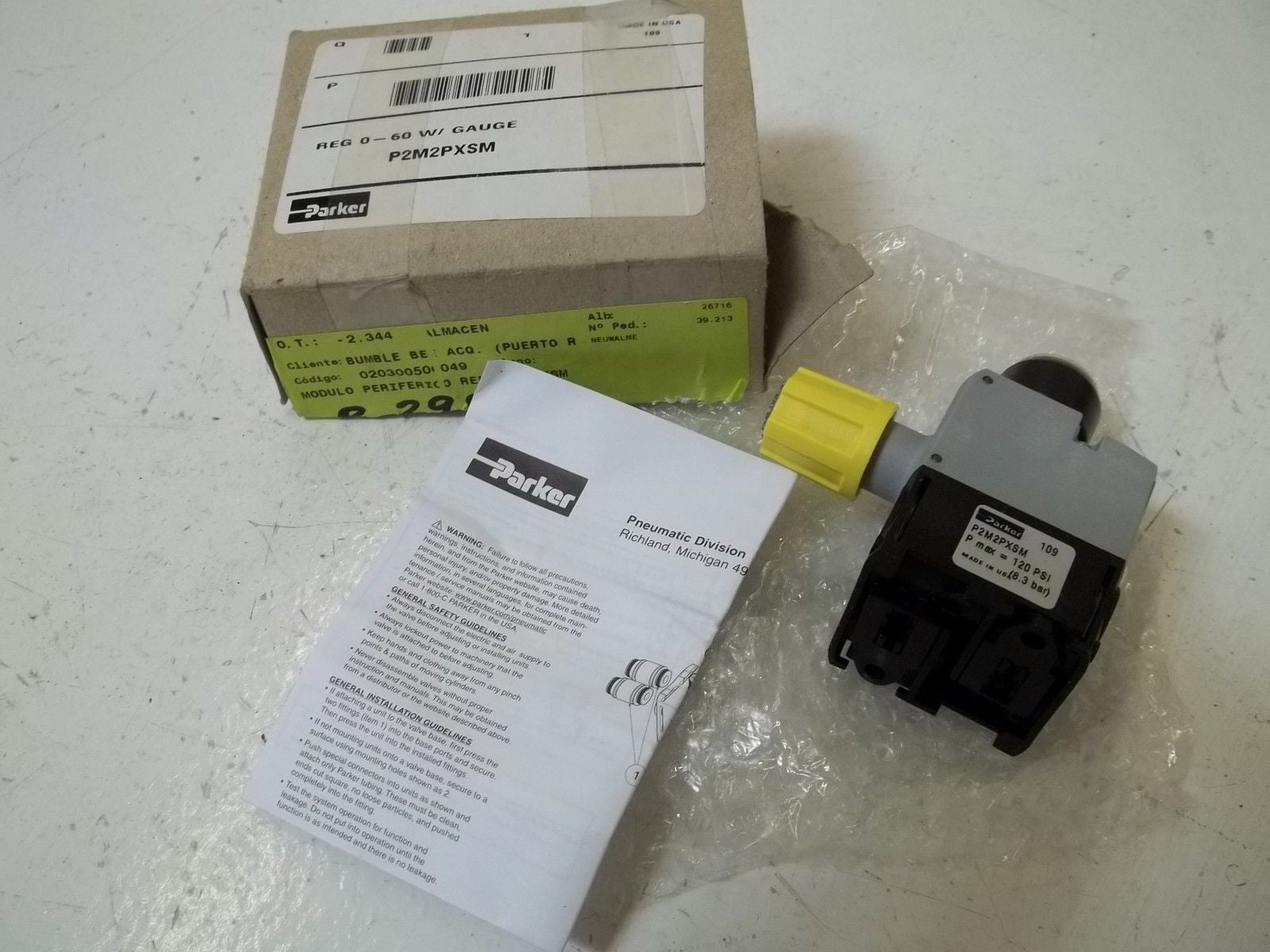 PARKER P2M2PXSM *NEW IN BOX*