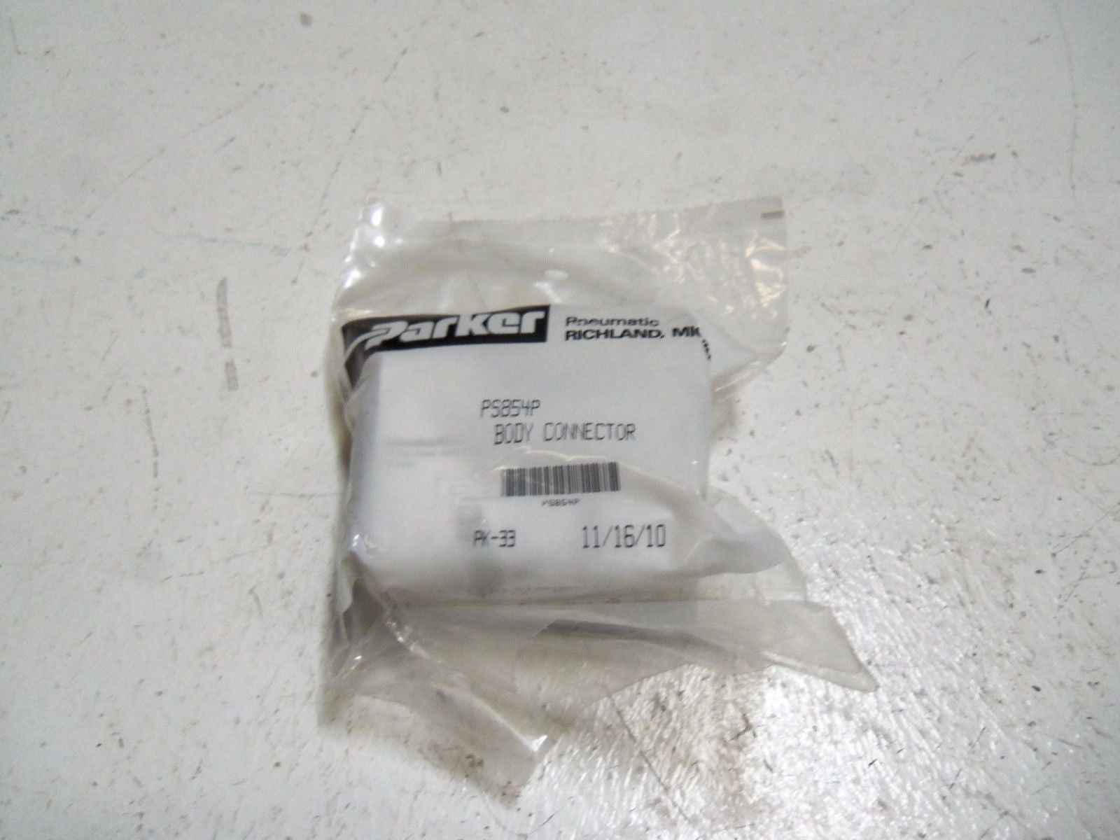 PARKER PS854P BODY CONNECTOR *NEW IN FACTORY BAG*