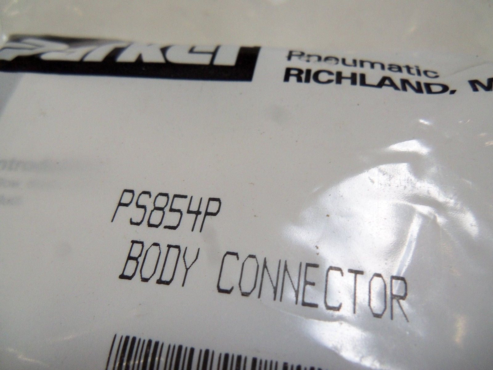 PARKER PS854P BODY CONNECTOR *NEW IN FACTORY BAG*