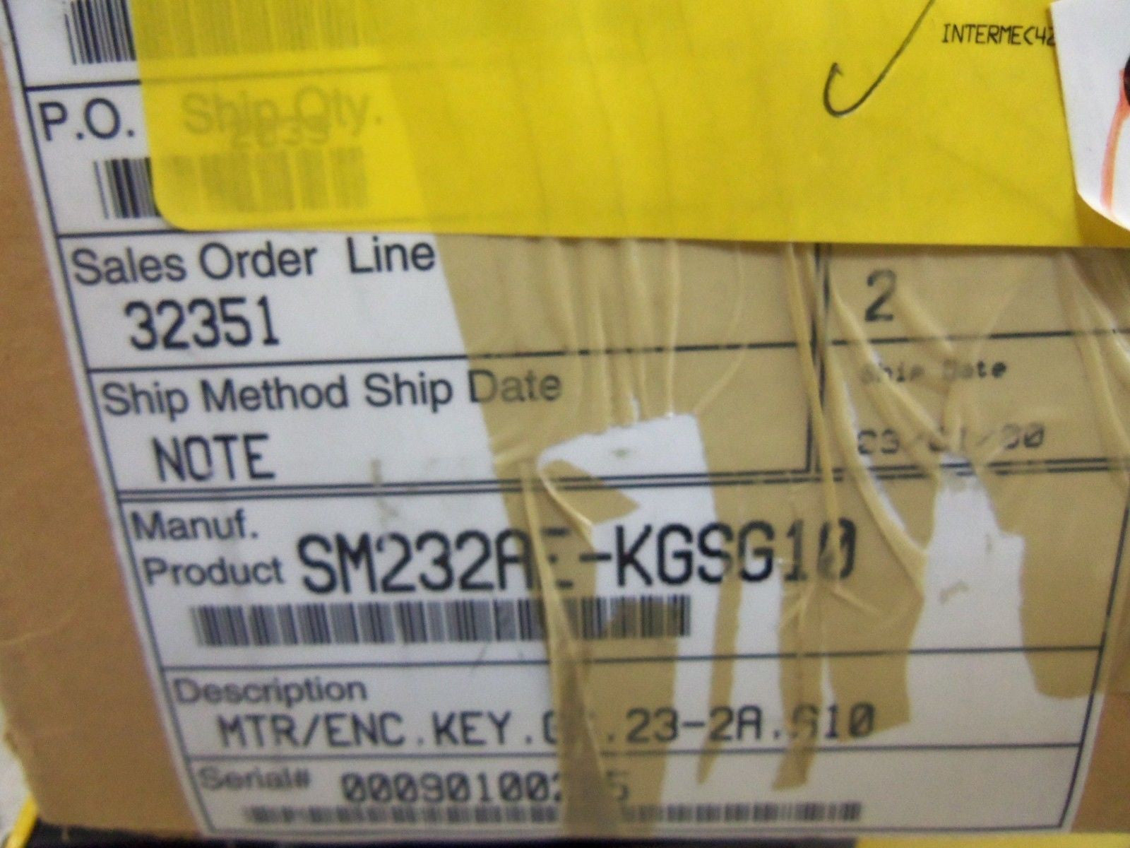 PARKER SM232AE-KGSG10 *USED*