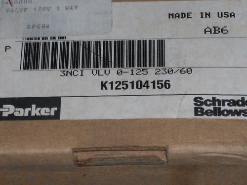 PARKER K125104156 VALVE *NEW IN BOX*
