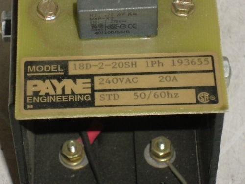 PAYNE ENGINEERING 18D-2-20SH *NICE*