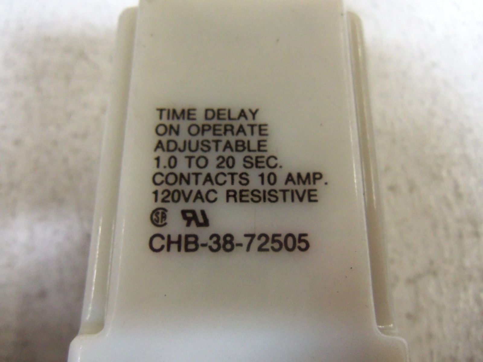 POTTER & BRUMFIELD CHB-38-72505 TIME DELAY RELAY *USED*