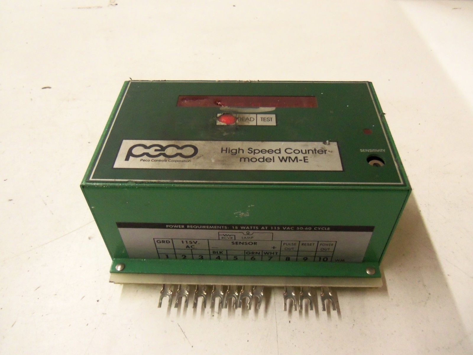 PECO HIGH SPEED COUNTER MODEL WM-E C3678-6567 *USED*