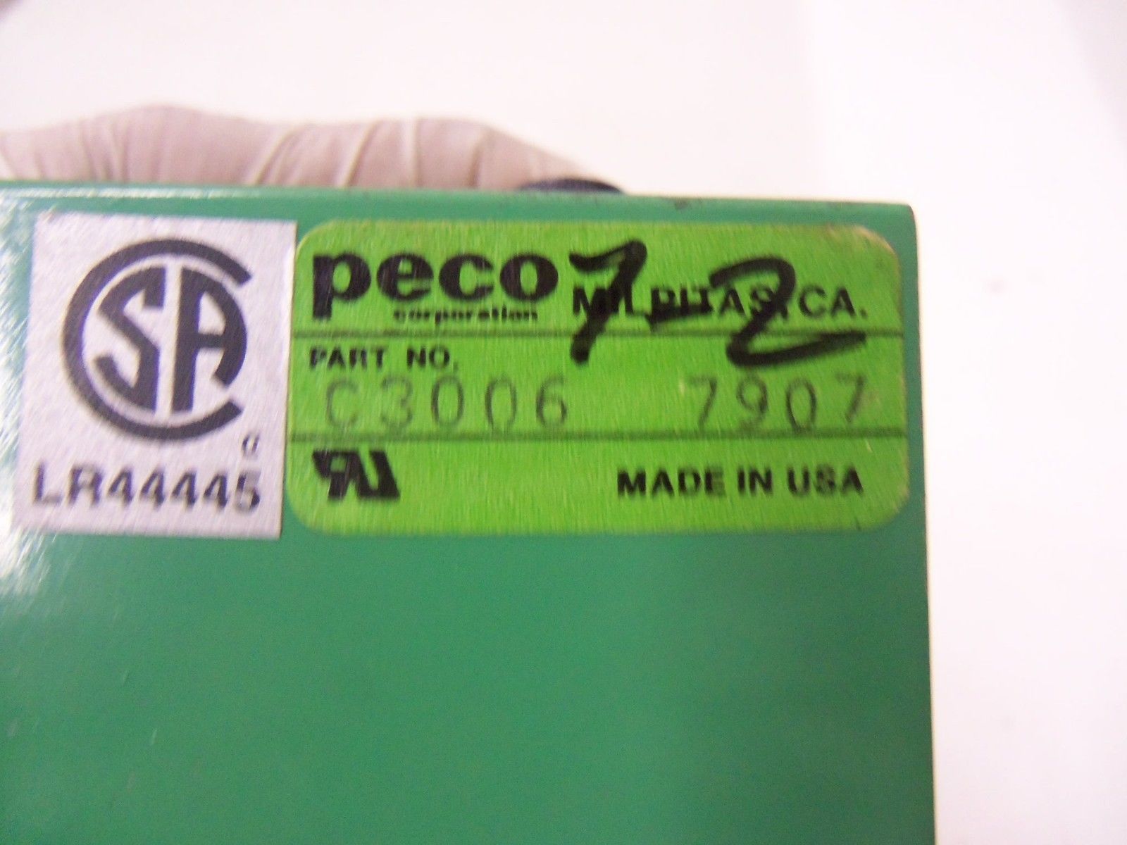 PECO MODULAR CONTROL MODEL MM C3006-7907 *USED*