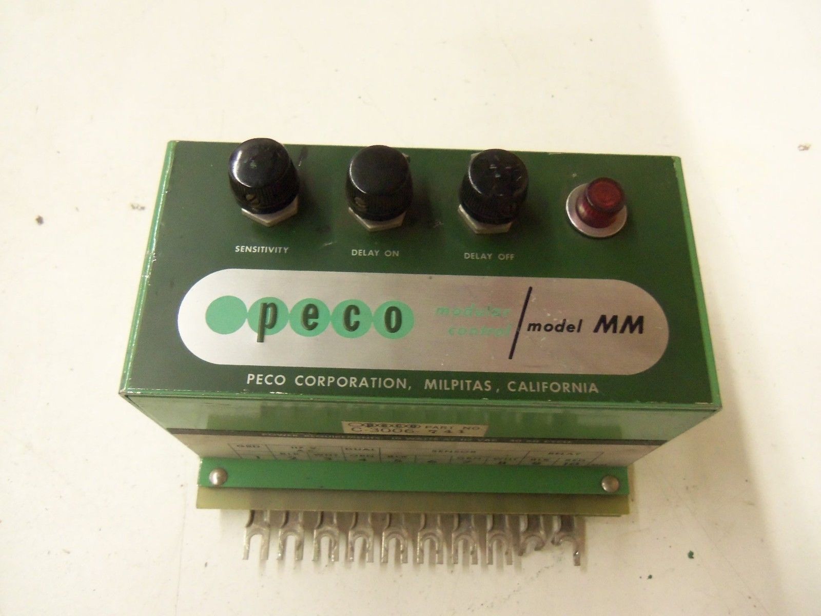 PECO MODULAR CONTROL MODEL MM C-3006-741 *USED*
