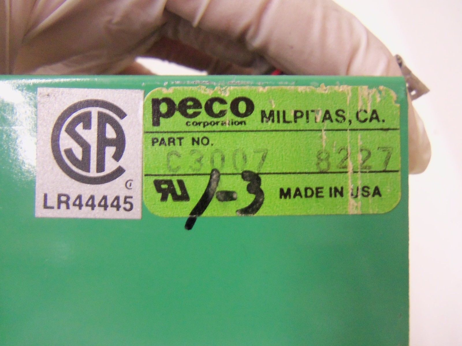 PECO MODULAR CONTROL MODEL PM C3007-8227 *USED*