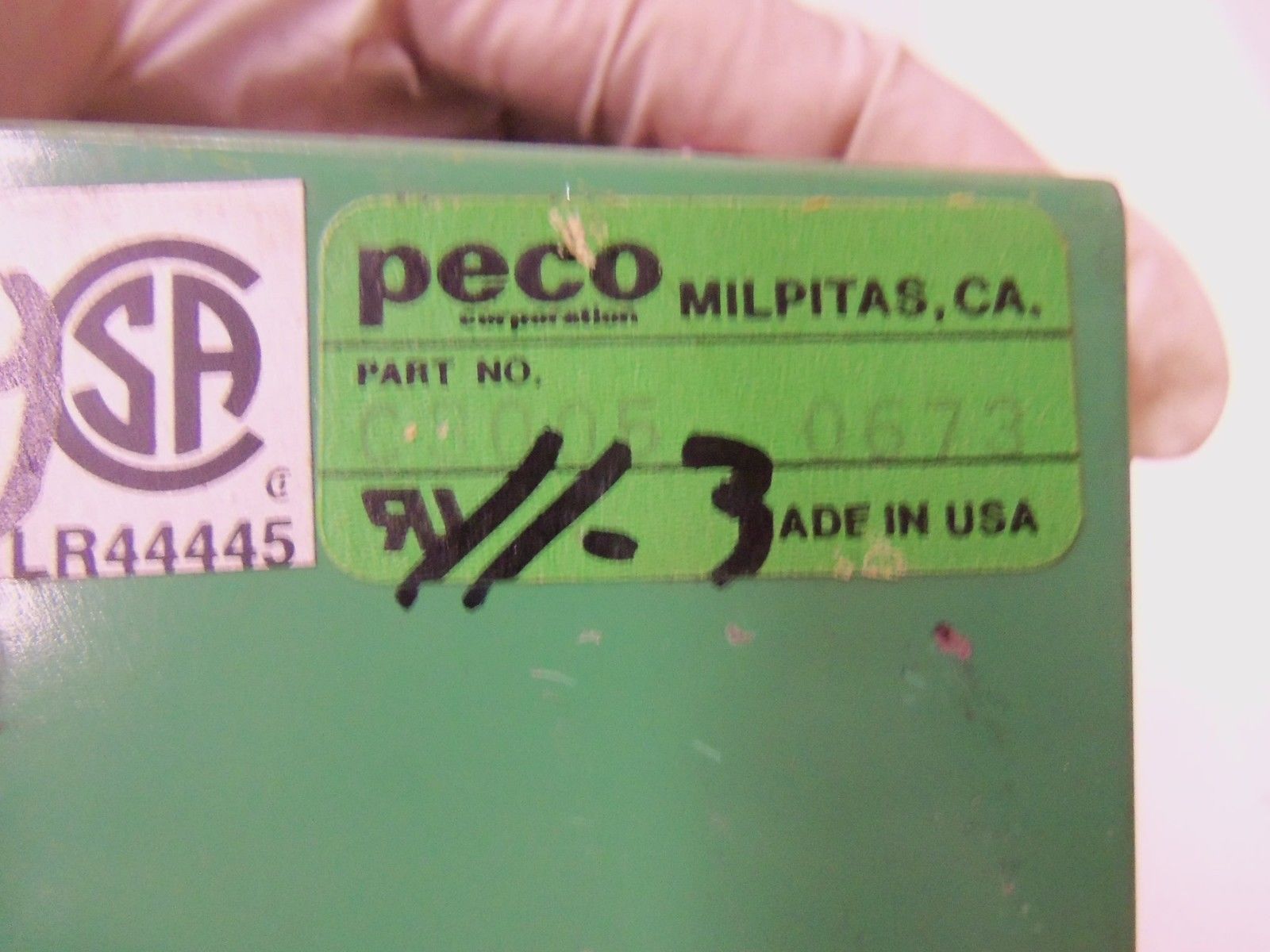 PECO MODULAR CONTROL MODEL HM C3005-0673 *USED*