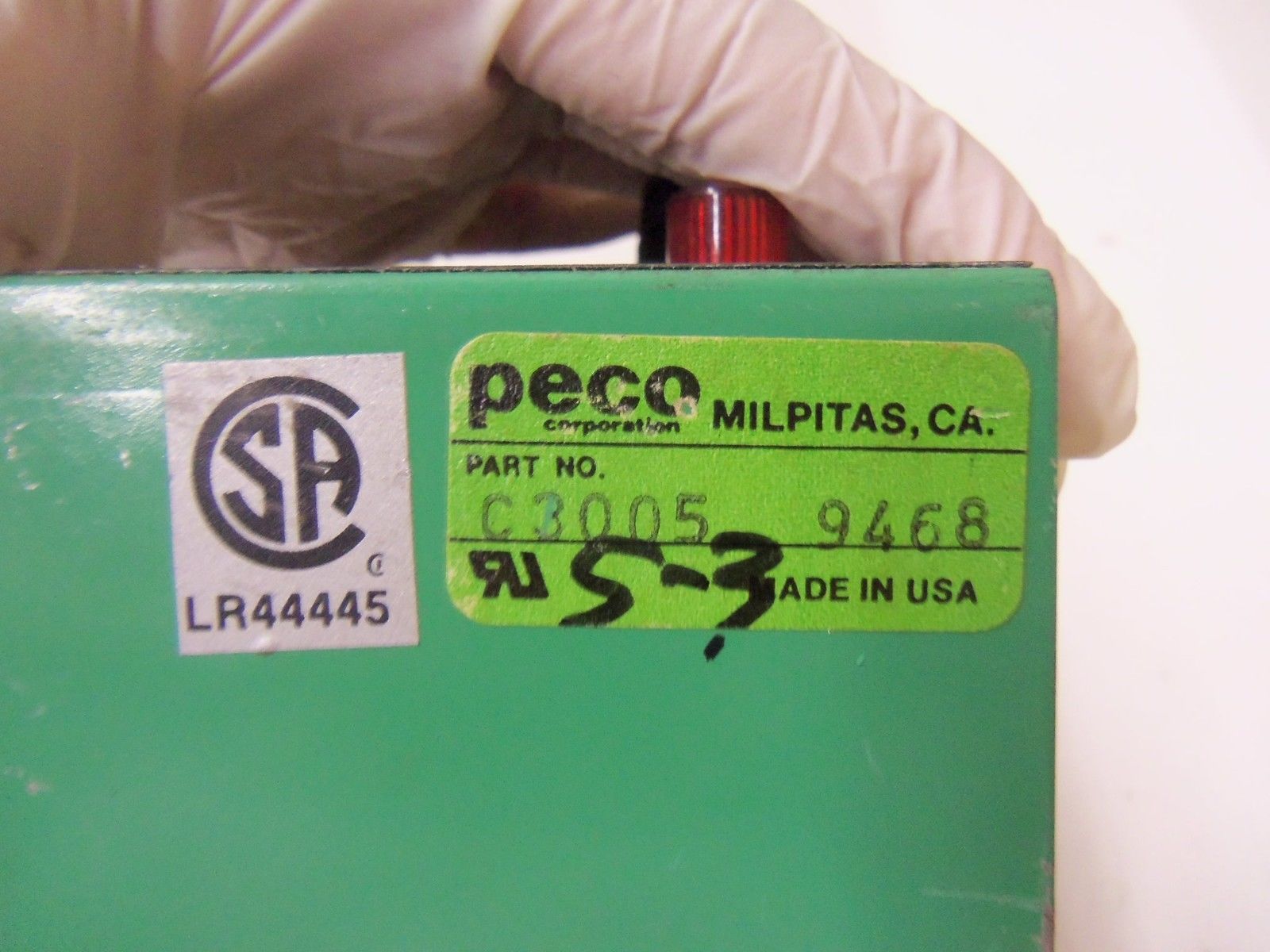 PECO MODULAR CONTROL MODEL HM C3005-9468 *USED *