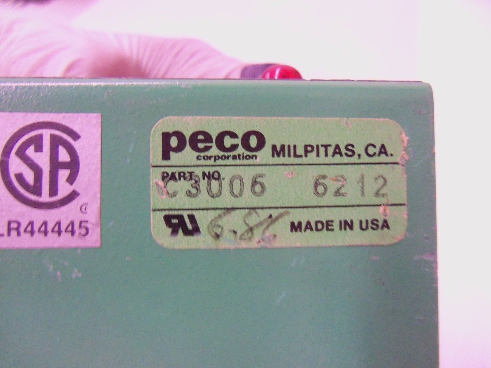 PECO MODULAR CONTROL MODEL MM C3006-6212 *USED*