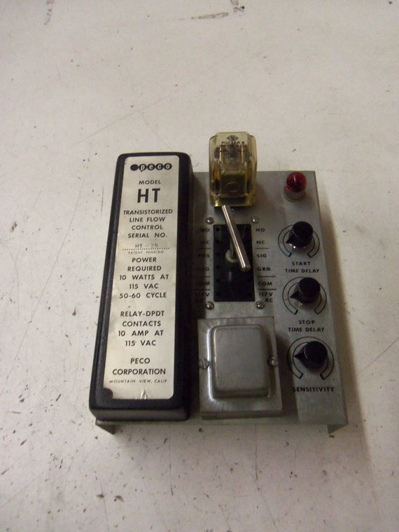 PECO TRANSISTORIZED LINE FLOW CONTROL MODEL HT *USED*