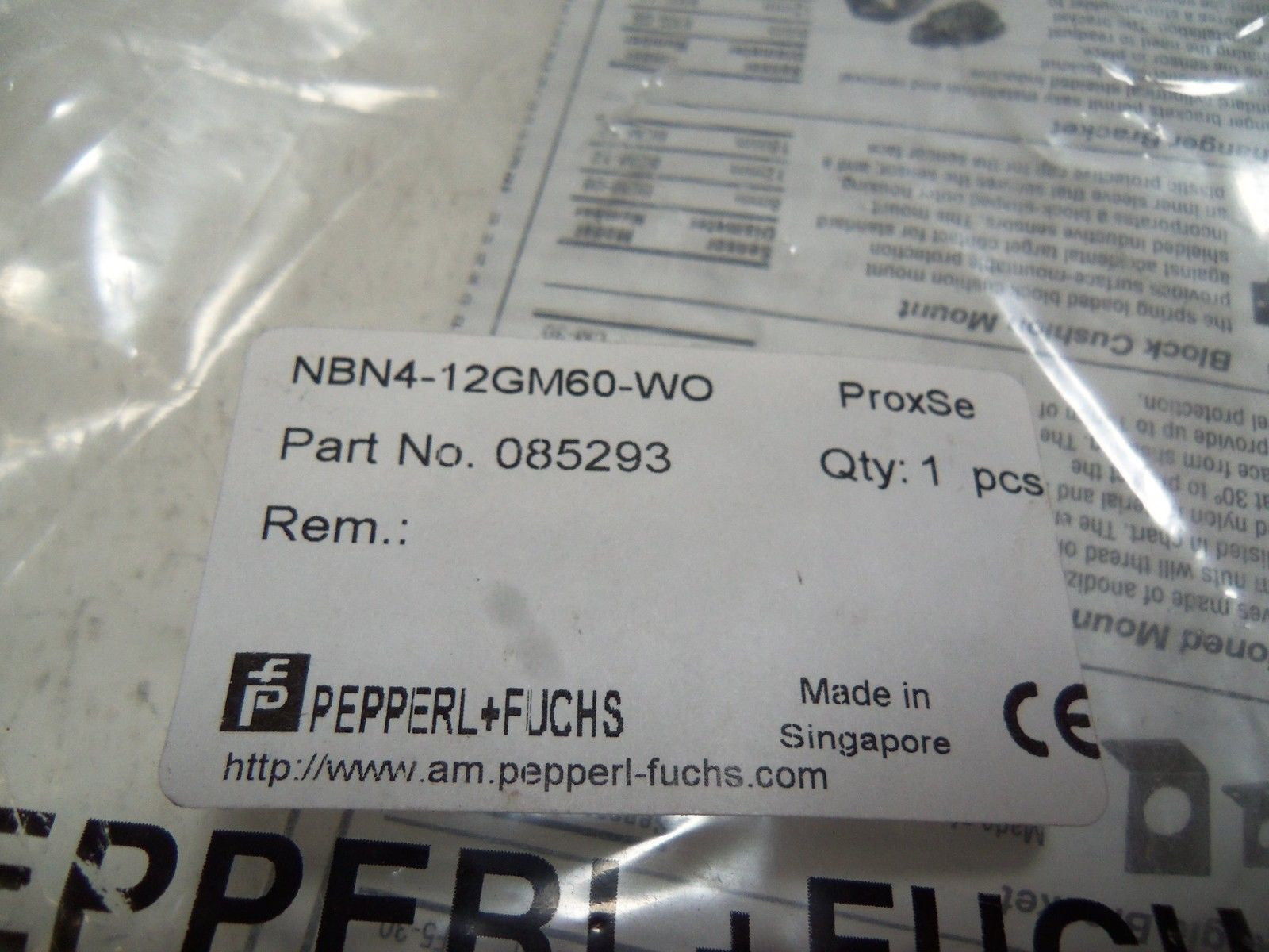 PEPPERL+FUCHS 085293 *NEW IN BAG*