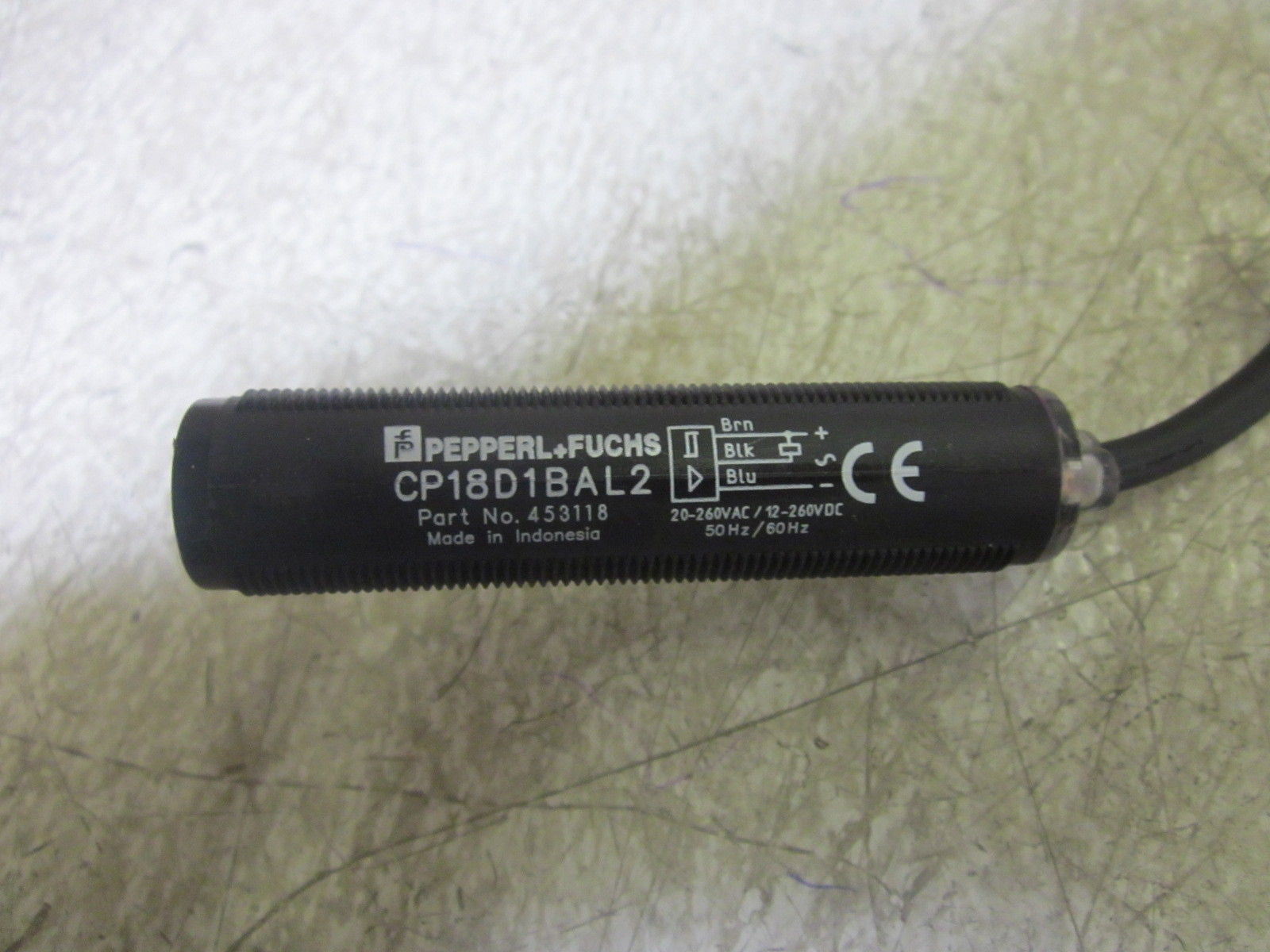PEPPERL+FUCHS CP18D1BAL2  20-260V PHOTOELECTRIC SENSOR  *USED*