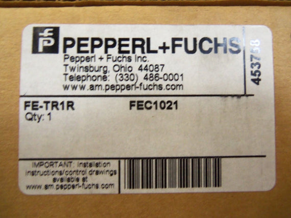 PEPPERL+FUCHS FE-TR1R *NEW IN BOX*
