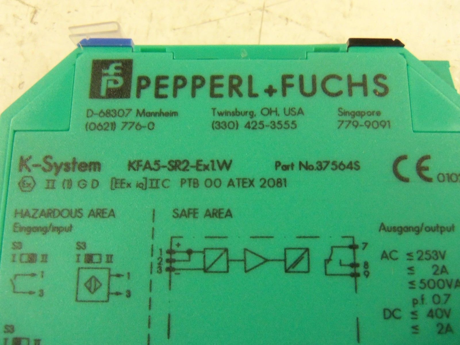 PEPPERL+FUCHS KFA5-SR2-EX1.W *NEW IN BOX*