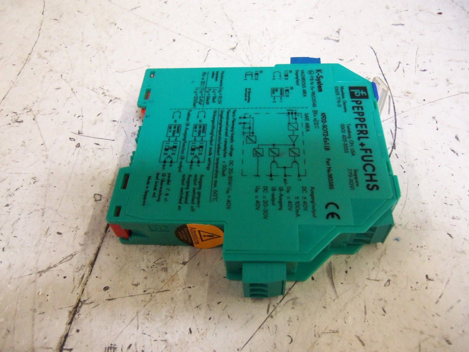 PEPPERL+FUCHS KFD2-SOT2-EX1.LB SWITCH AMPLIFIER CONNECTION *NEW NO BOX*