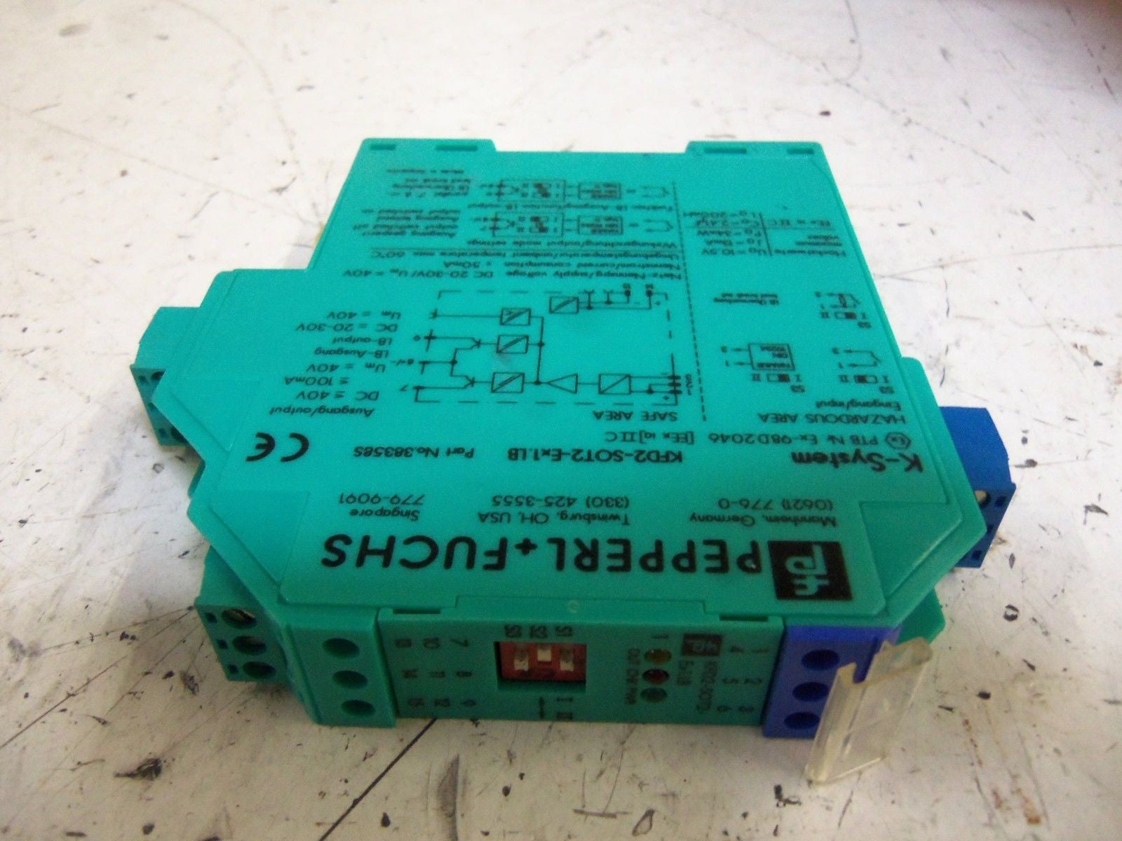 PEPPERL+FUCHS KFD2-SOT2-EX1.LB SWITCH AMPLIFIER CONNECTION *NEW NO BOX*