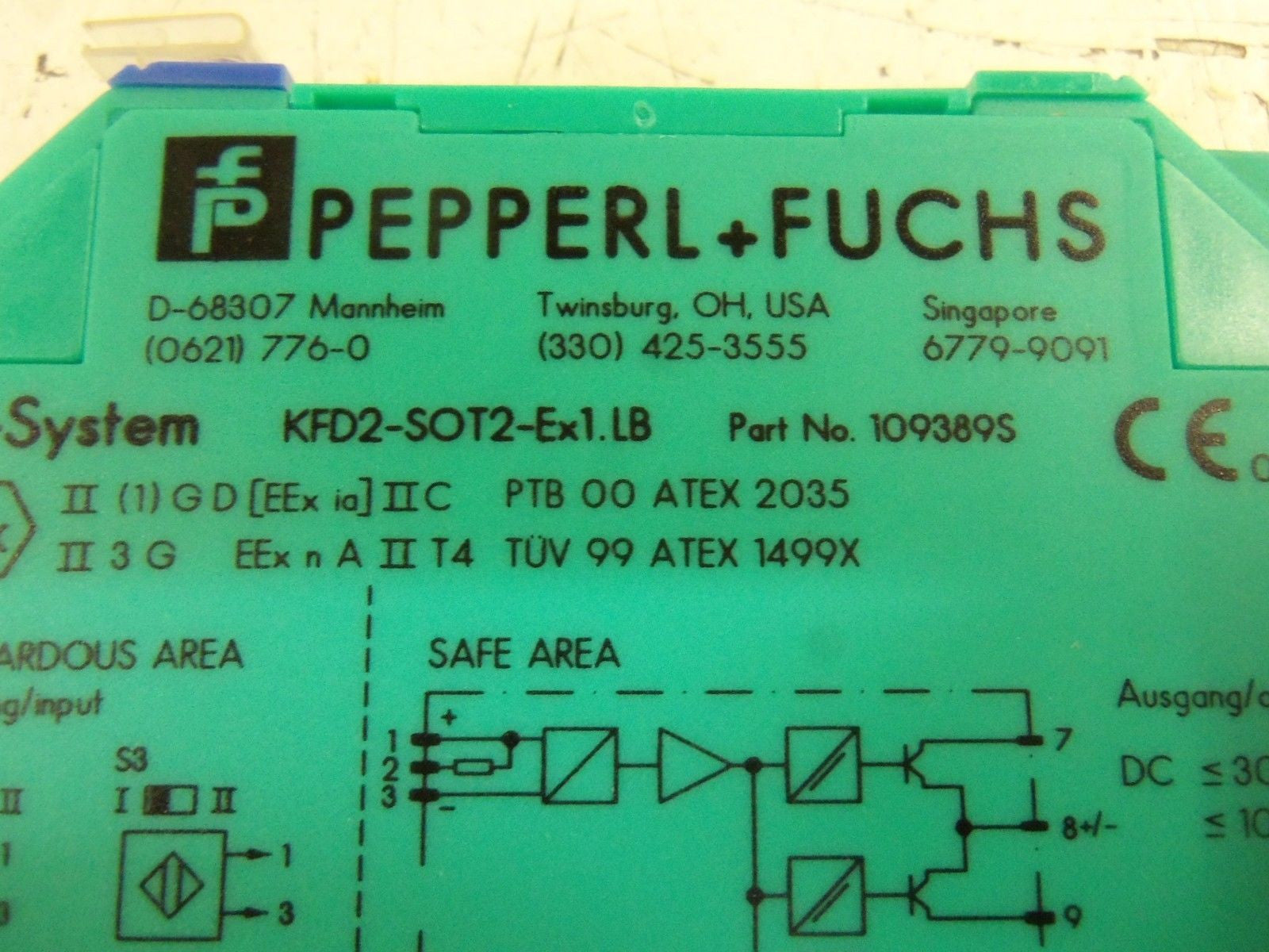PEPPERL+FUCHS KFD2-SOT2-EX1.LB SWITCH AMPLIFIER *NEW IN BOX*