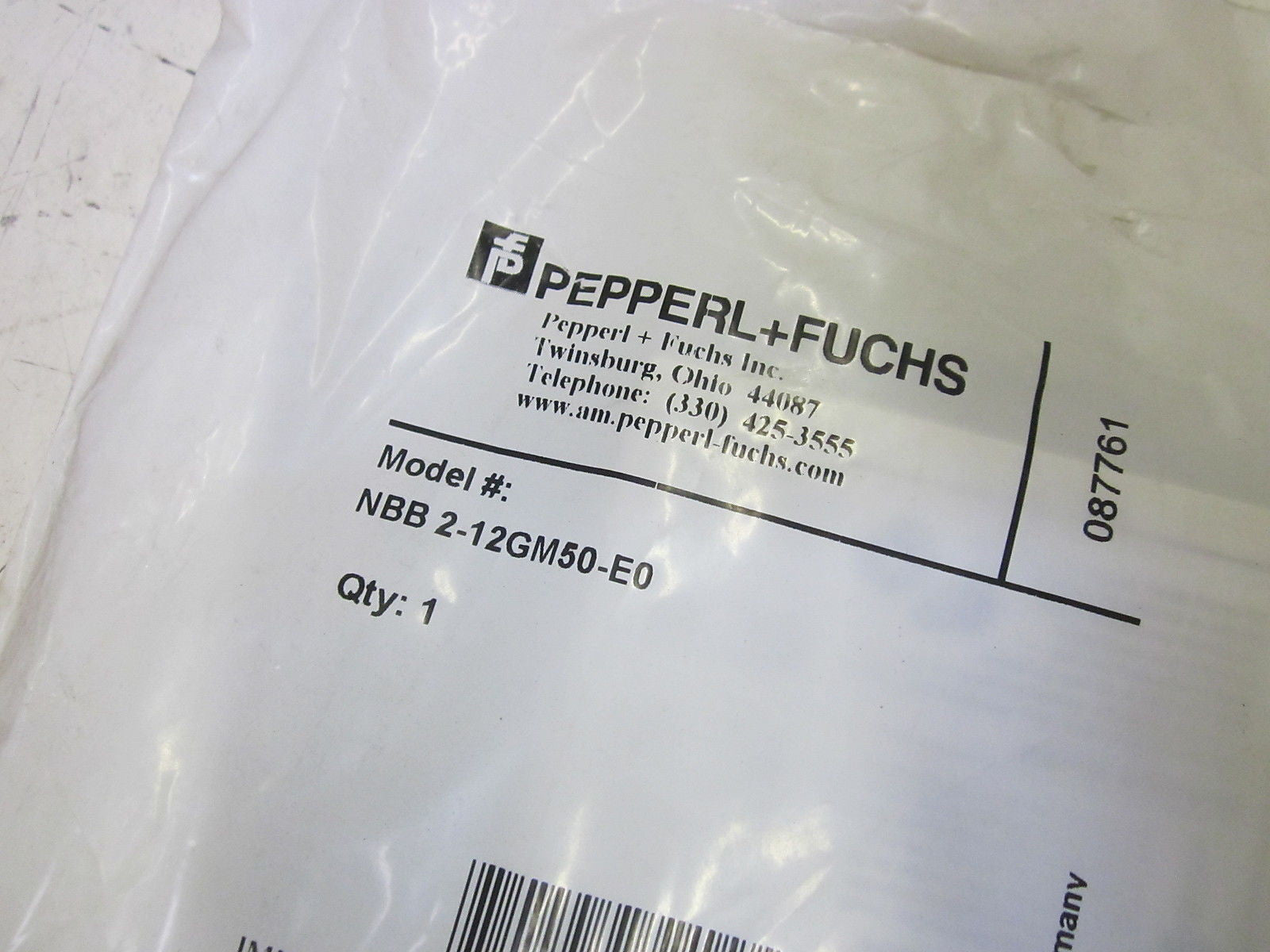 PEPPERL+FUCHS NBB2-12GM50-E0 PROXIMITY SWITCH SENSOR *NEW IN FACTORY BAG*