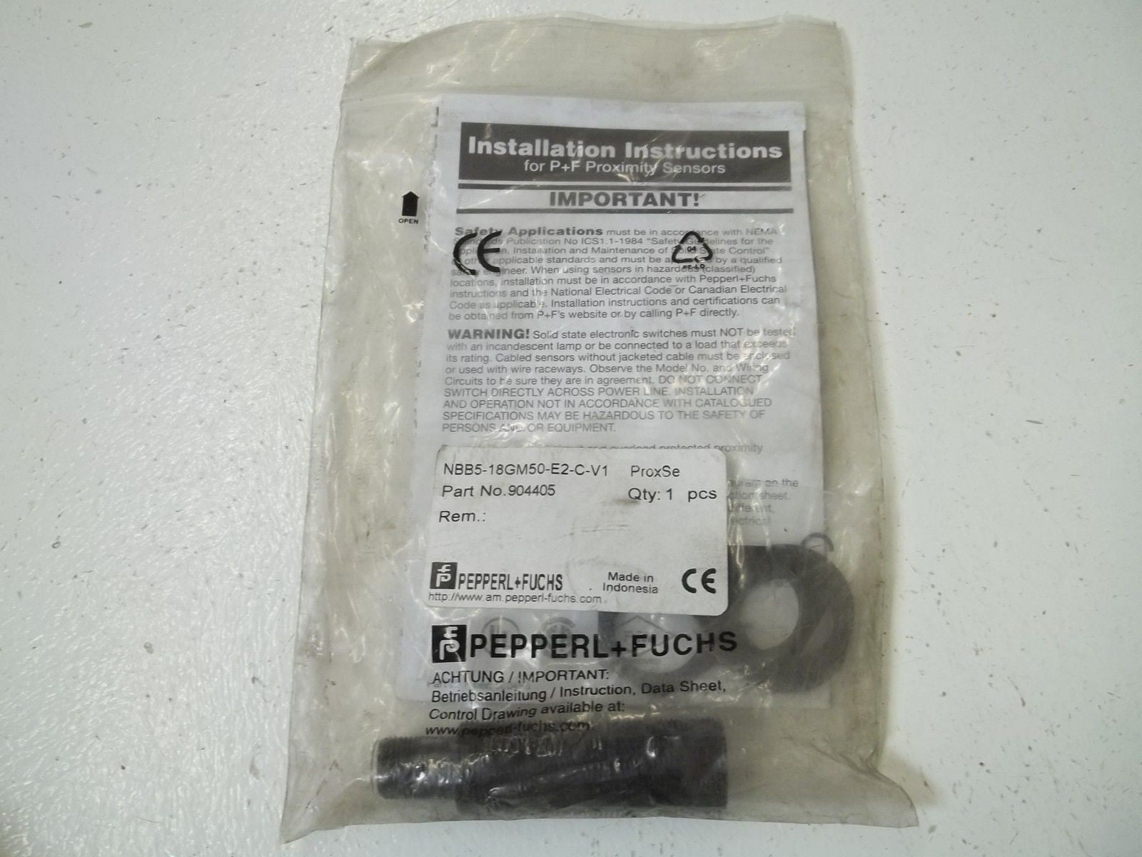 PEPPERL+FUCHS NBB5-18GM50-E2-C-V1 PROXIMITY SENSOR *NEW IN FACTORY  BAG*
