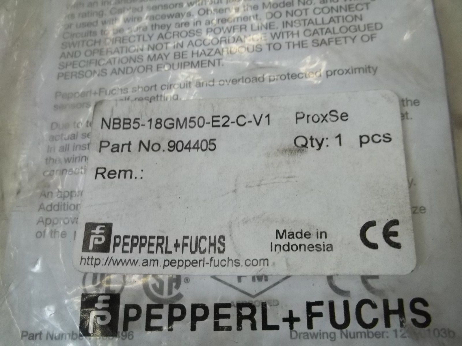 PEPPERL+FUCHS NBB5-18GM50-E2-C-V1 PROXIMITY SENSOR *NEW IN FACTORY  BAG*
