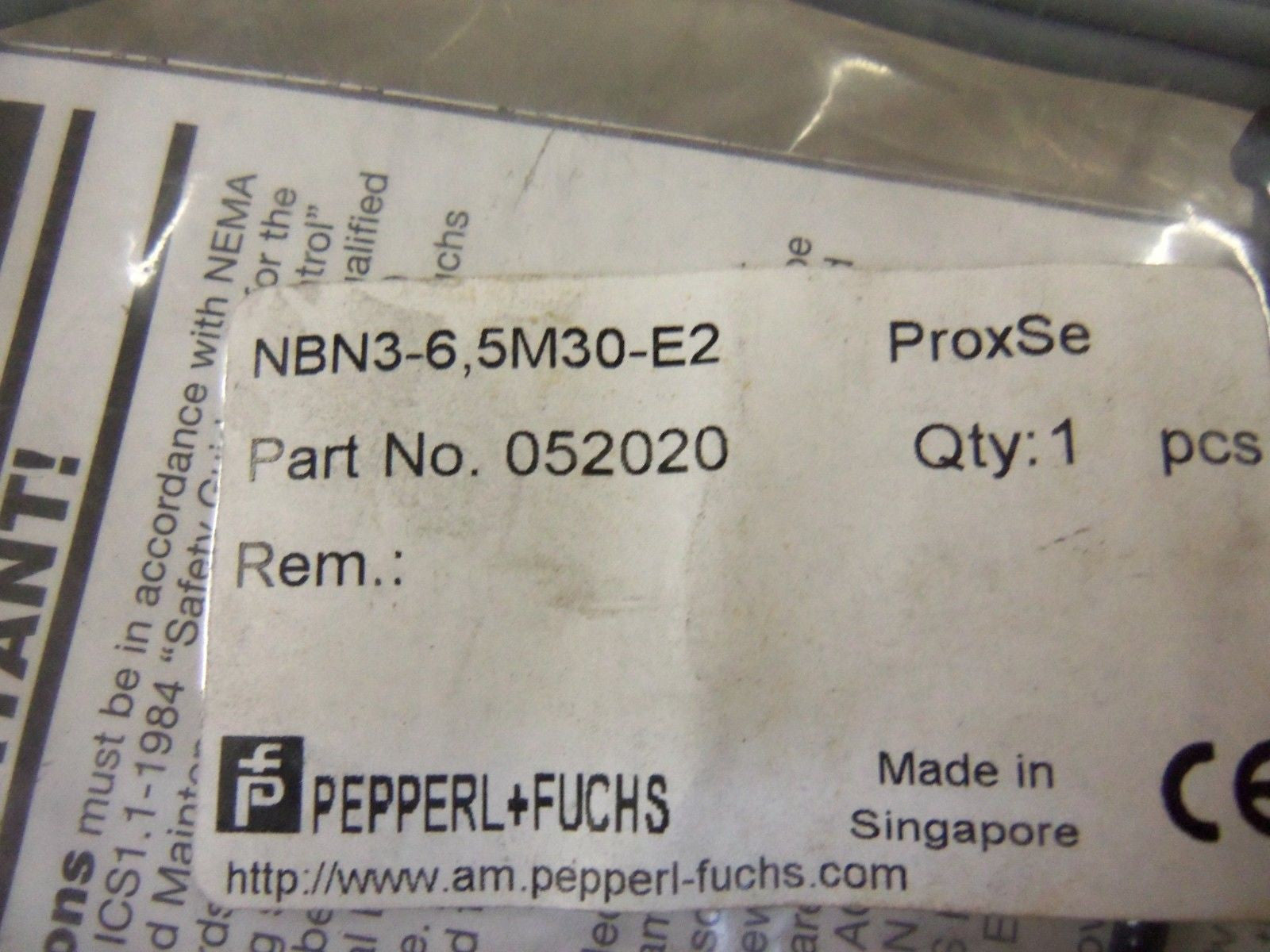 PEPPERL+FUCHS  NBN36,5M30-E2  PROXIMITY SENSOR 052020