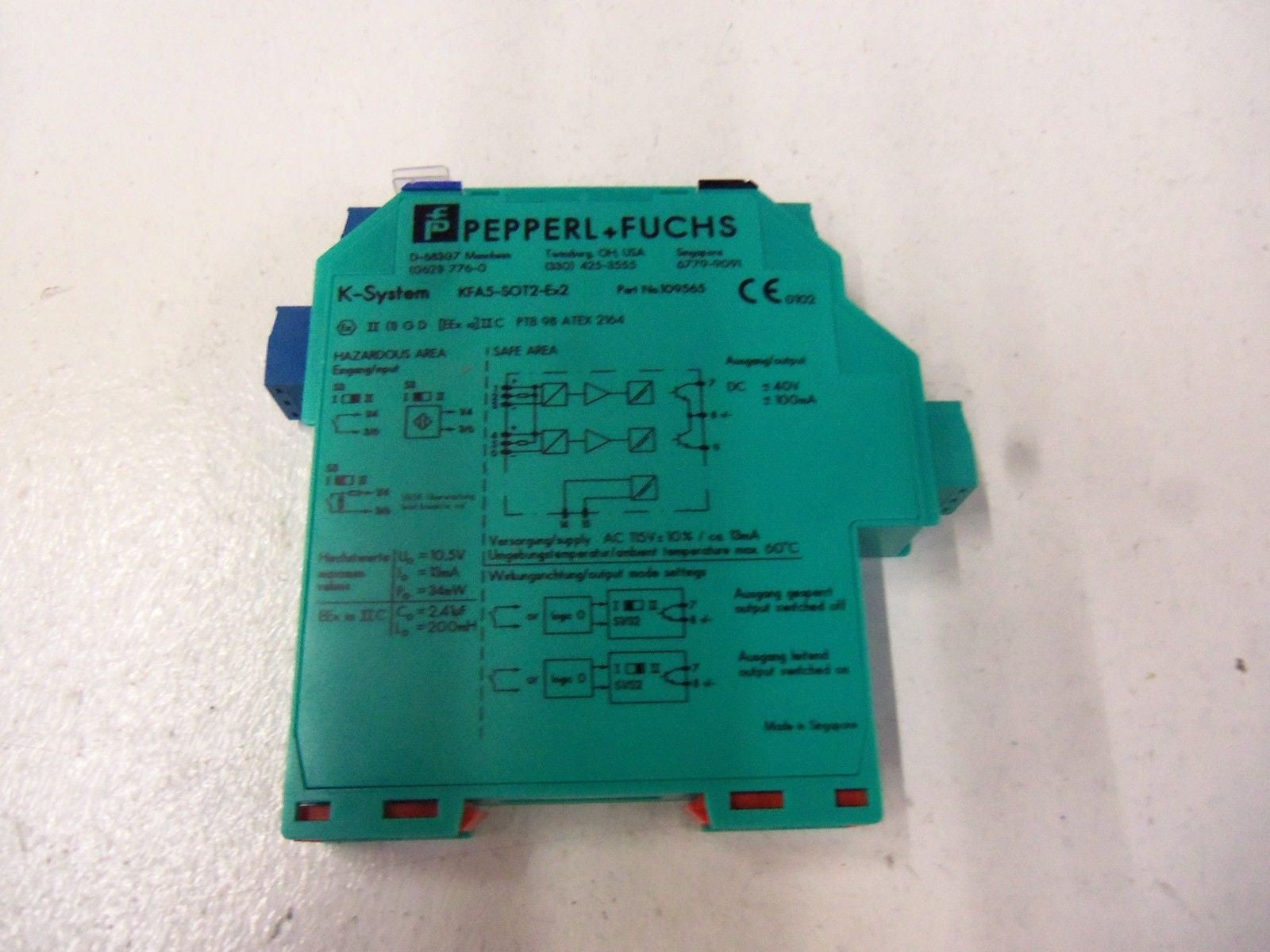 PEPPERL+FUCHS RELAY  KFA5-S0T2-EX2 *NEW IN BOX*