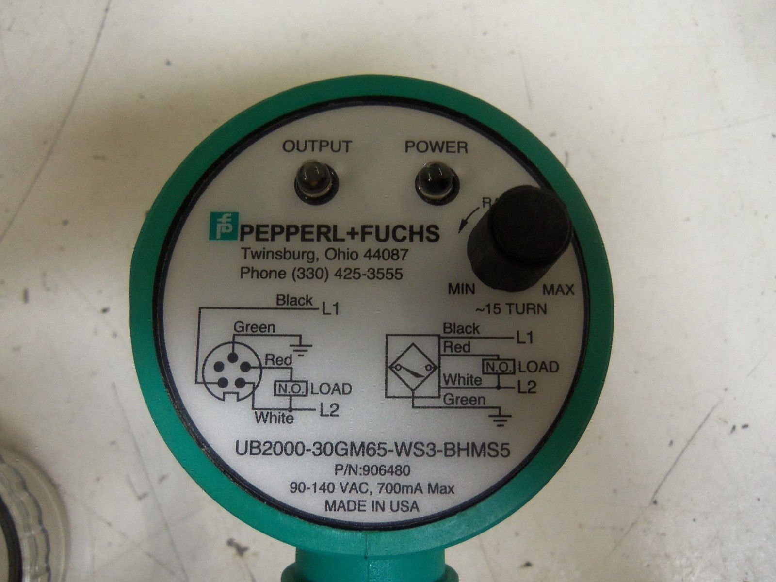 PEPPERL+FUCHS UB2000-30GM65-WS3-BHMS5 ULTRASONIC SENSOR *NEW NO BOX*