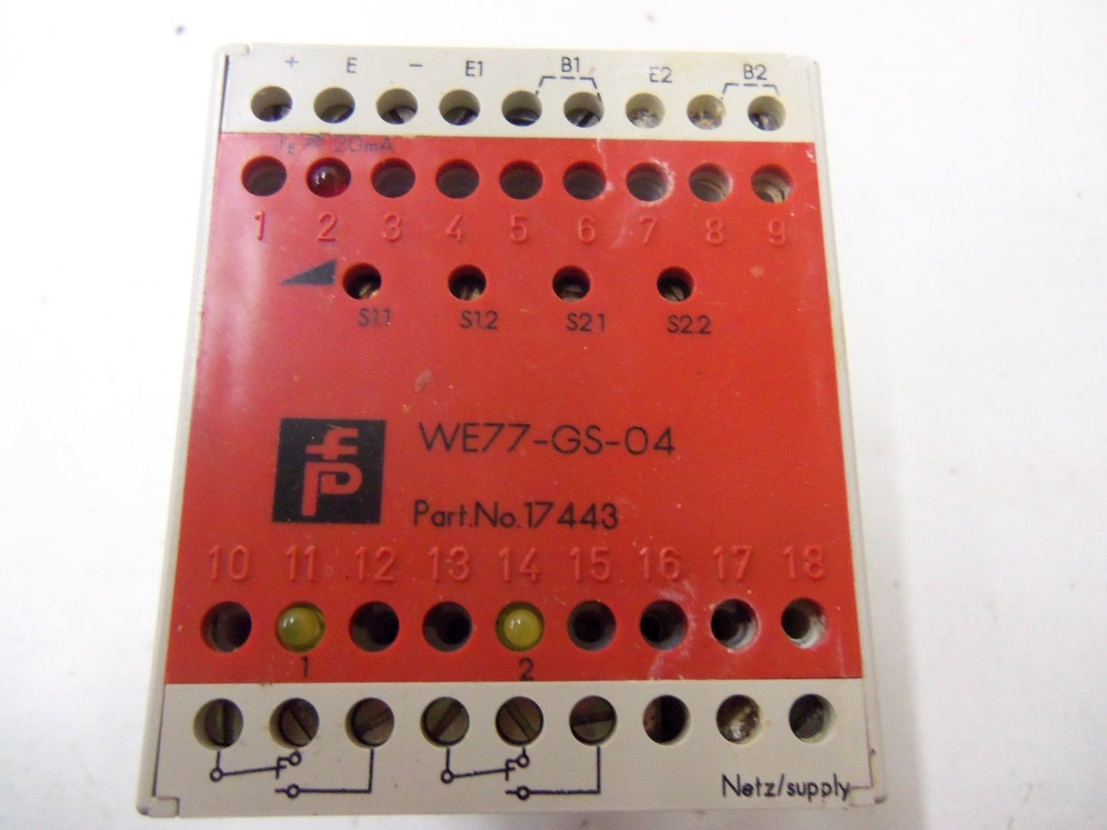 PEPPERL+FUCHS WE77-GS-04 *USED*