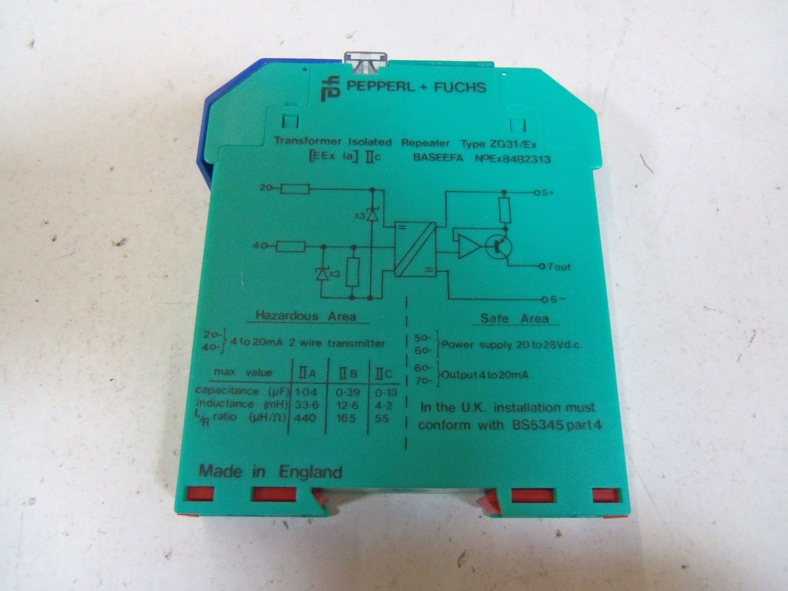 PEPPERL+FUCHS ZG31/Ex *NEW NO BOX*