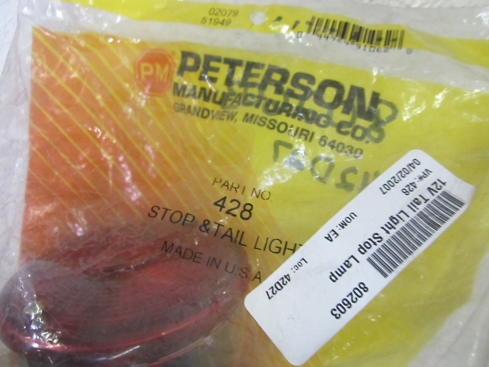 PETERSON 428 STOP & TAIL LIGHT *NEW IN A FACTORY BAG*