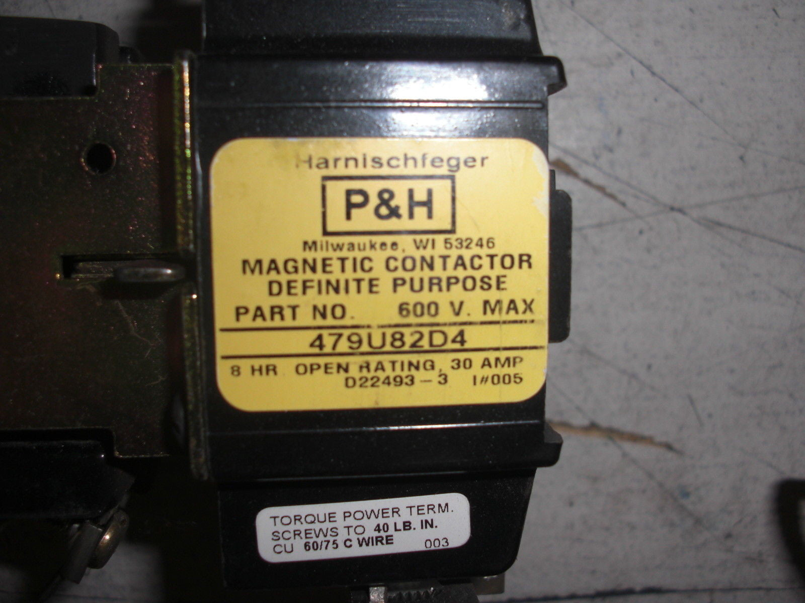 P & H  479U82D4 *USED*