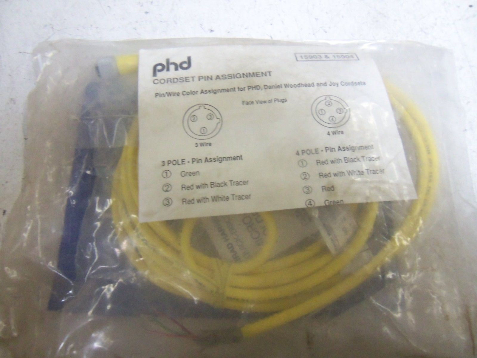 PHD 15903-00-12 CABLE *NEW*