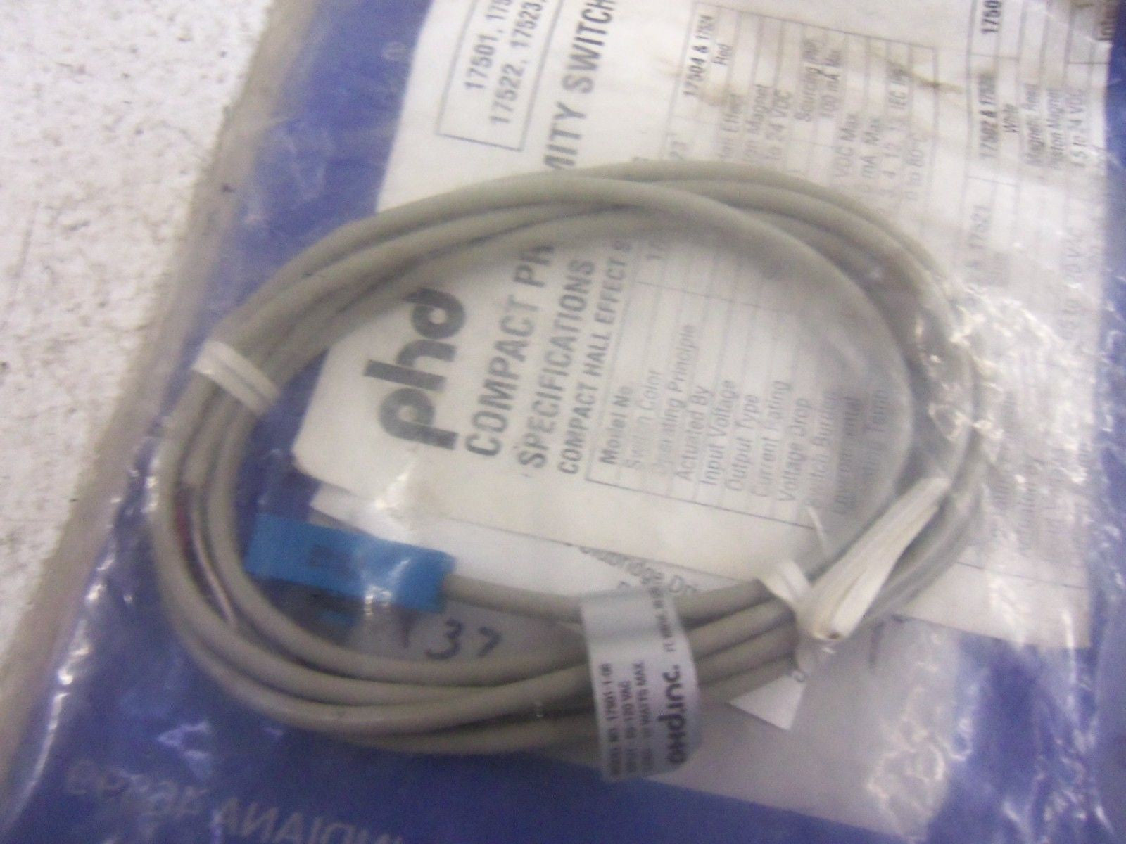 PHD 17501-06 SENSOR w/ 1700-51 & 18412 *NEW IN FACTORY BAG*