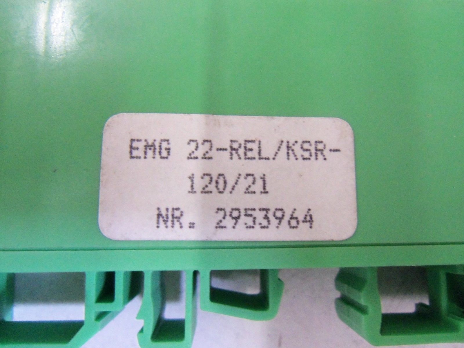 PHOENIX CONTACT 22-REL/KSR-120/21 RELAY MODULE *USED*