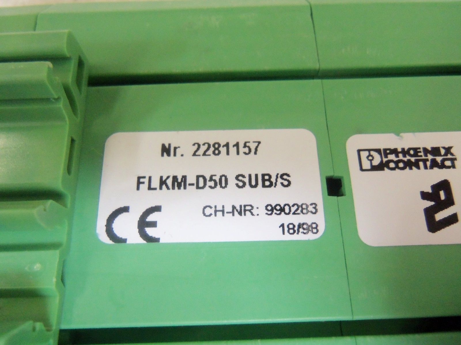 PHOENIX CONTACT FLKM-D50SUB/S TERMINAL BLOCK *NEW NO BOX*
