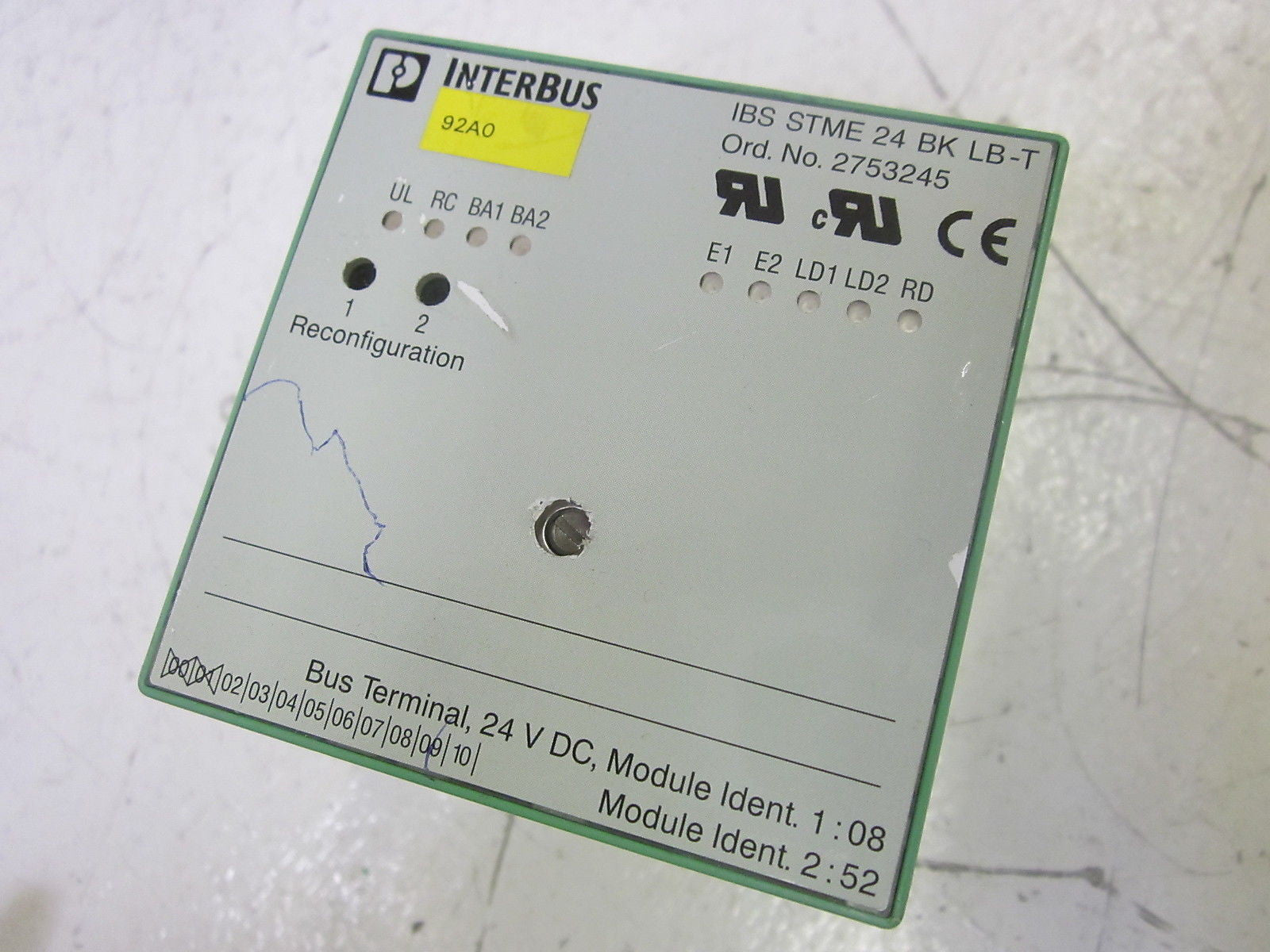 PHOENIX CONTACT IBS STME 24 BK LB-T INTERBUS  24VDC  *USED*