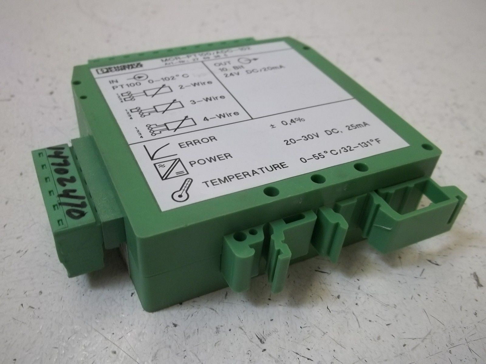 PHOENIX CONTACT MCR-PT100/ADC-102 TRANSDUCER *USED*