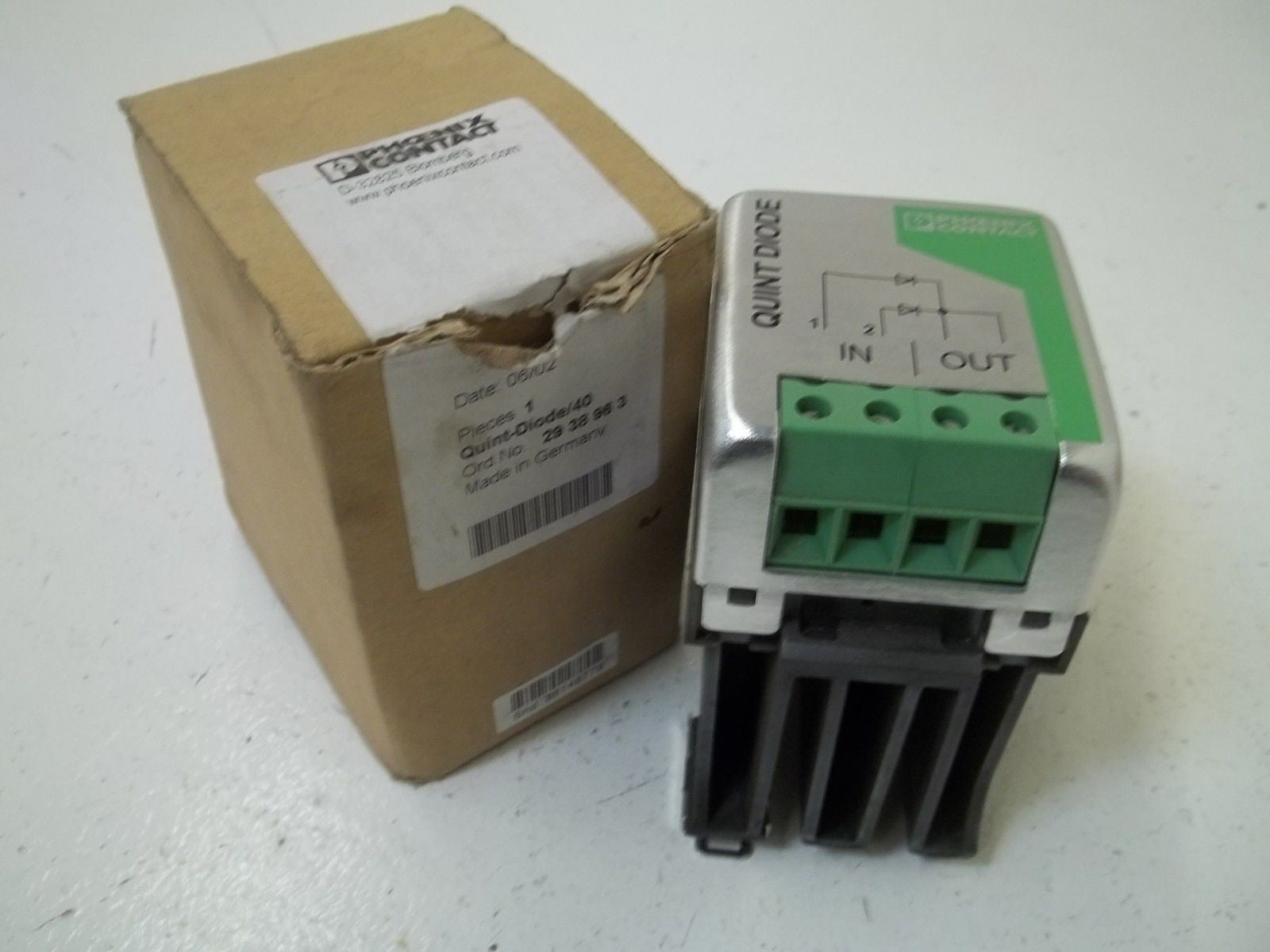 PHOENIX CONTACT QUINT-DIODE/40 REDUNDANCY MODULE *USED*