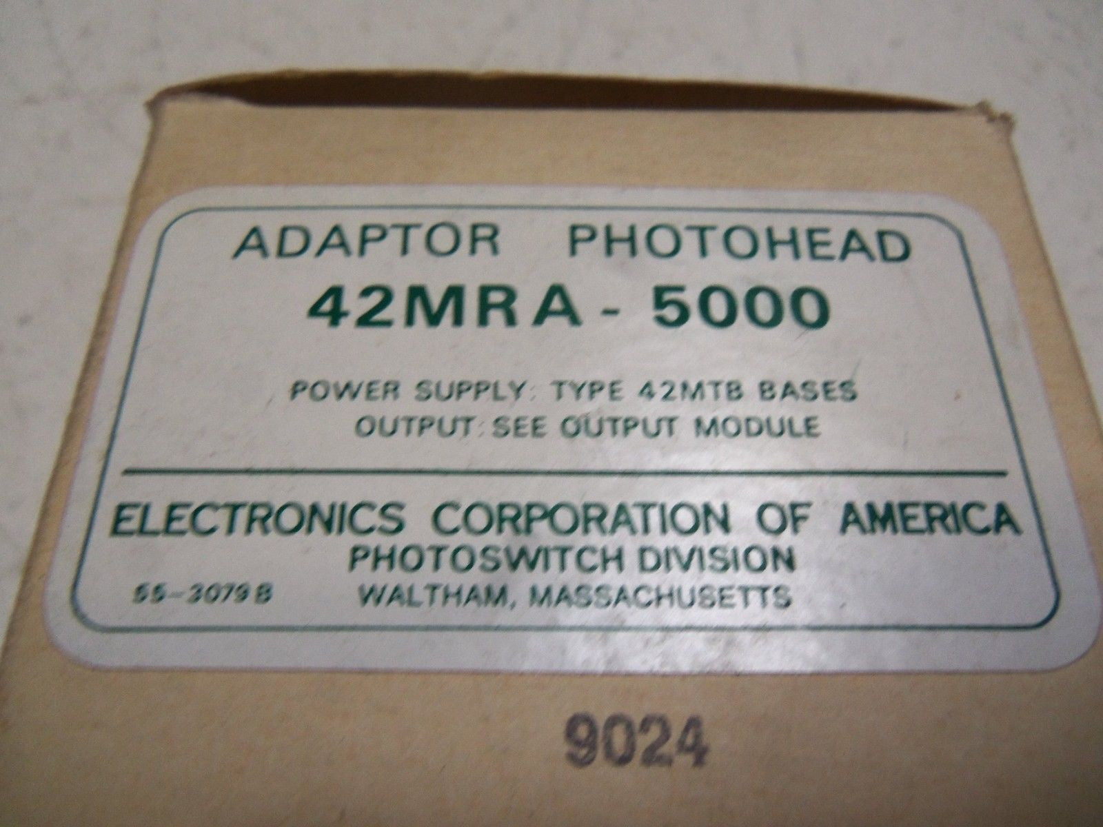 PHOTOSWITCH 42MRA-5000 ADAPTOR PHOTOHEAD *NEW IN BOX*