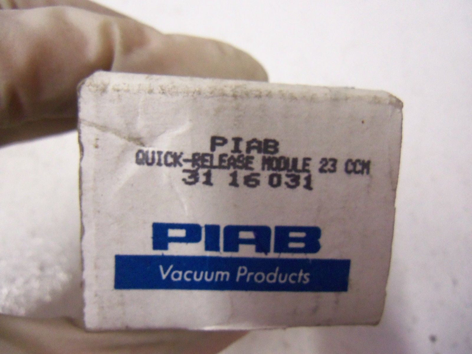 PIAB QUICK RELEASE MODULE VACUUM 31.16.031 *NEW IN BOX*