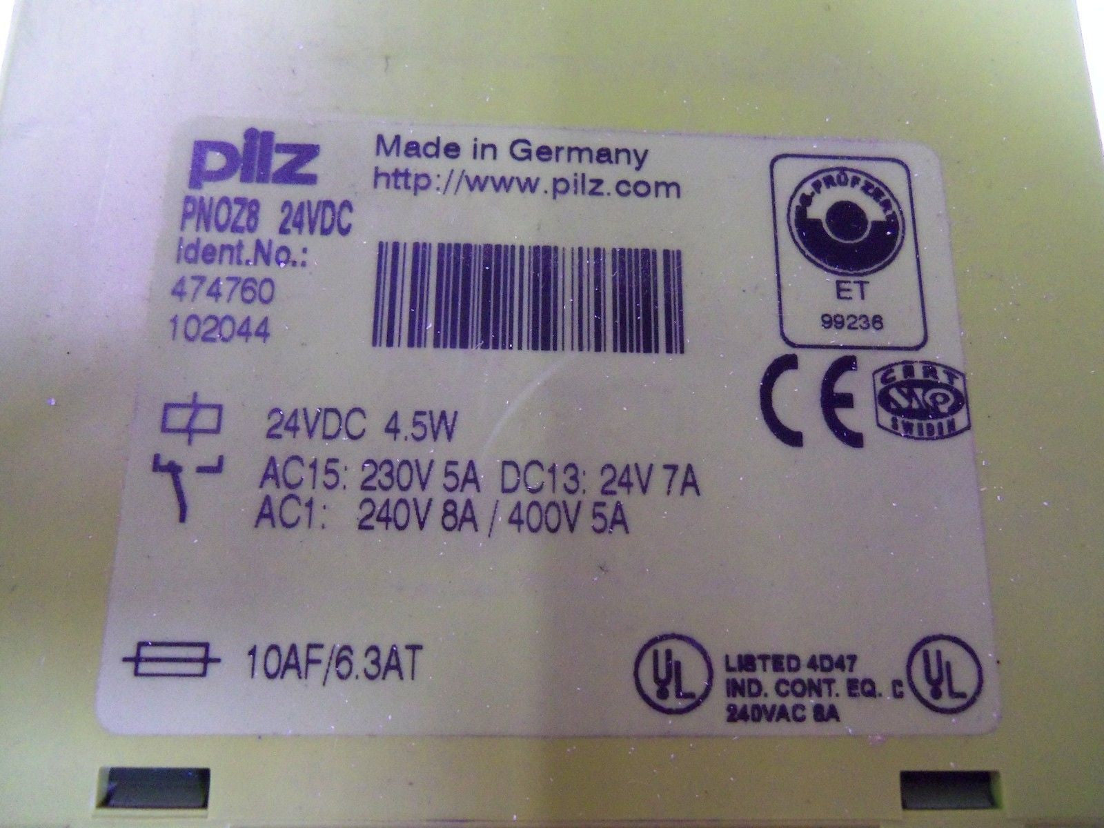 PILZ PNOZ8 24VDC *NEW IN BOX*