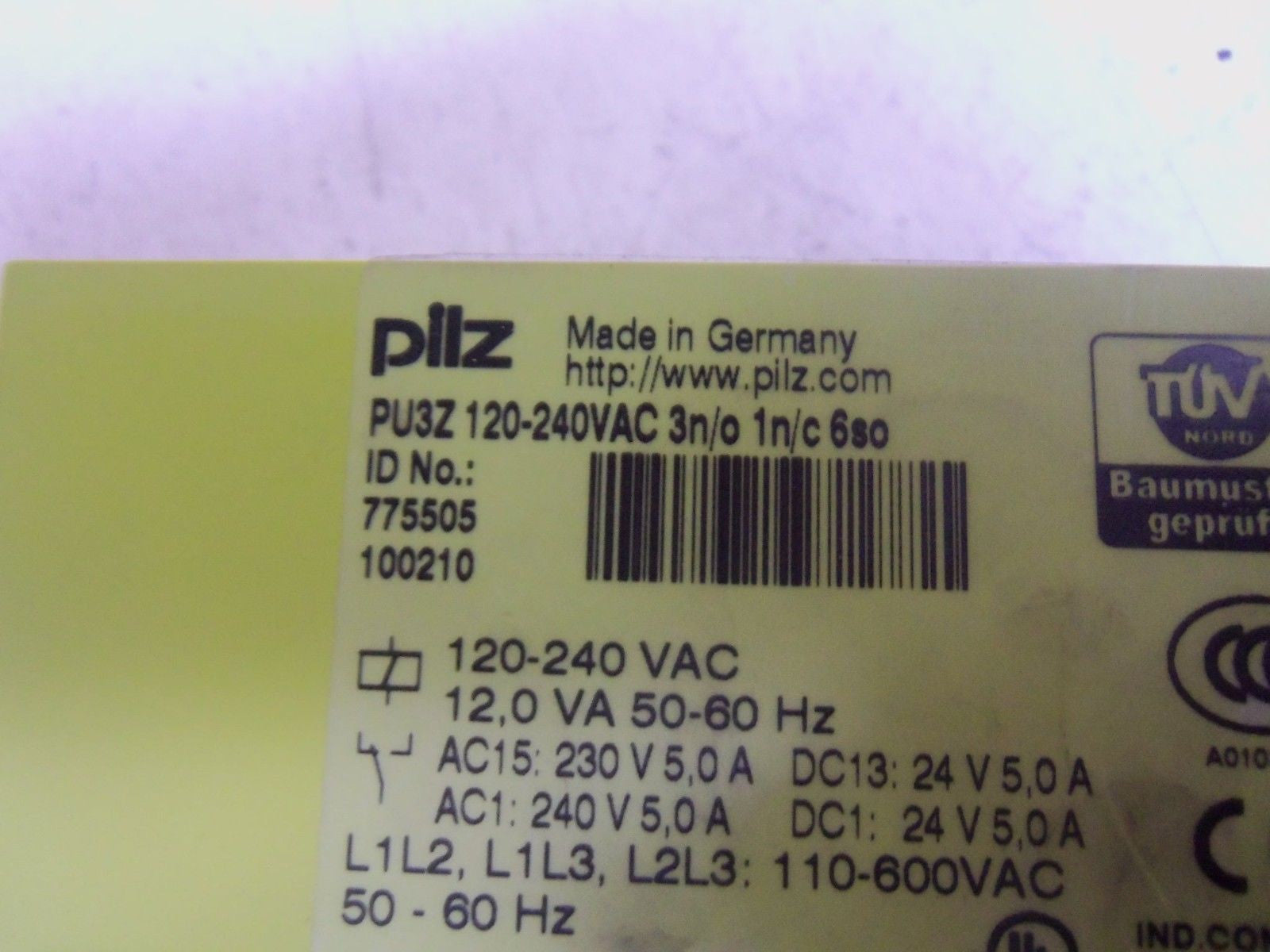 PILZ PU3Z *NEW IN BOX*