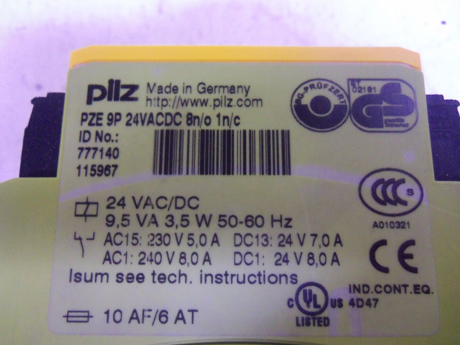 PILZ PZE 9P *NEW*