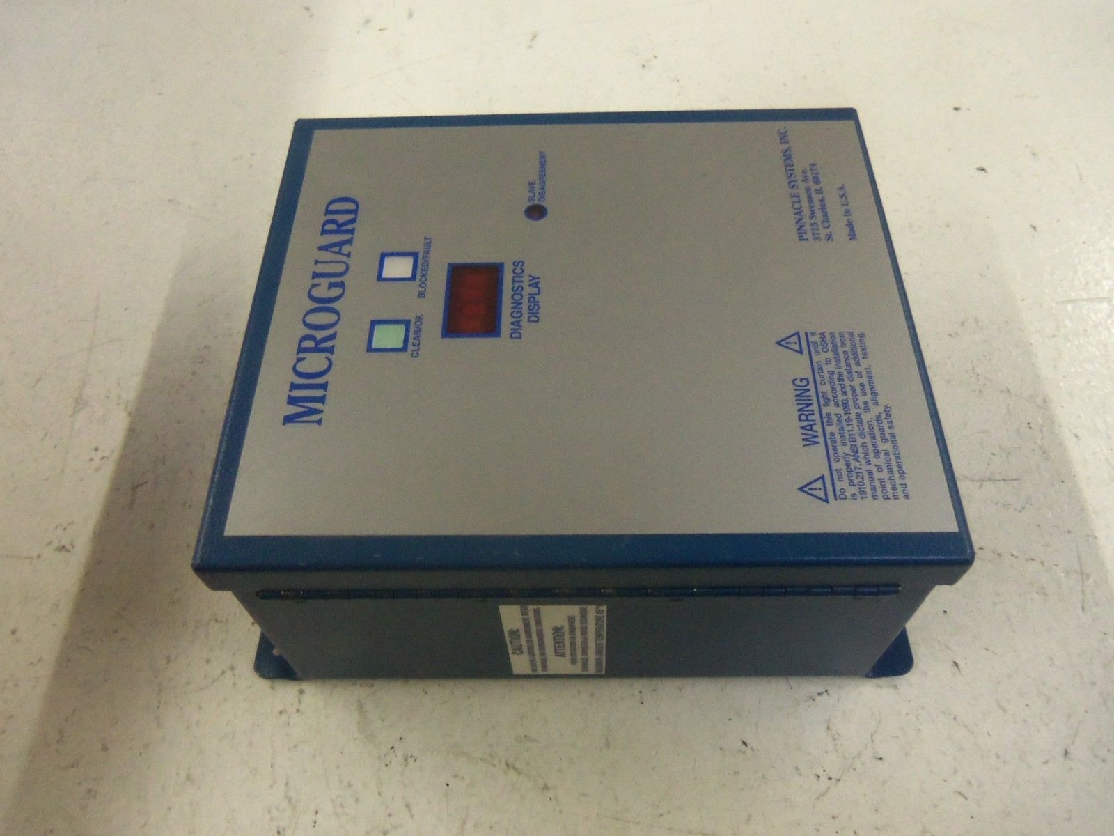 PINNACLE MICROGUARD MG-60-OF1-07 CONTROL BOX *USED*