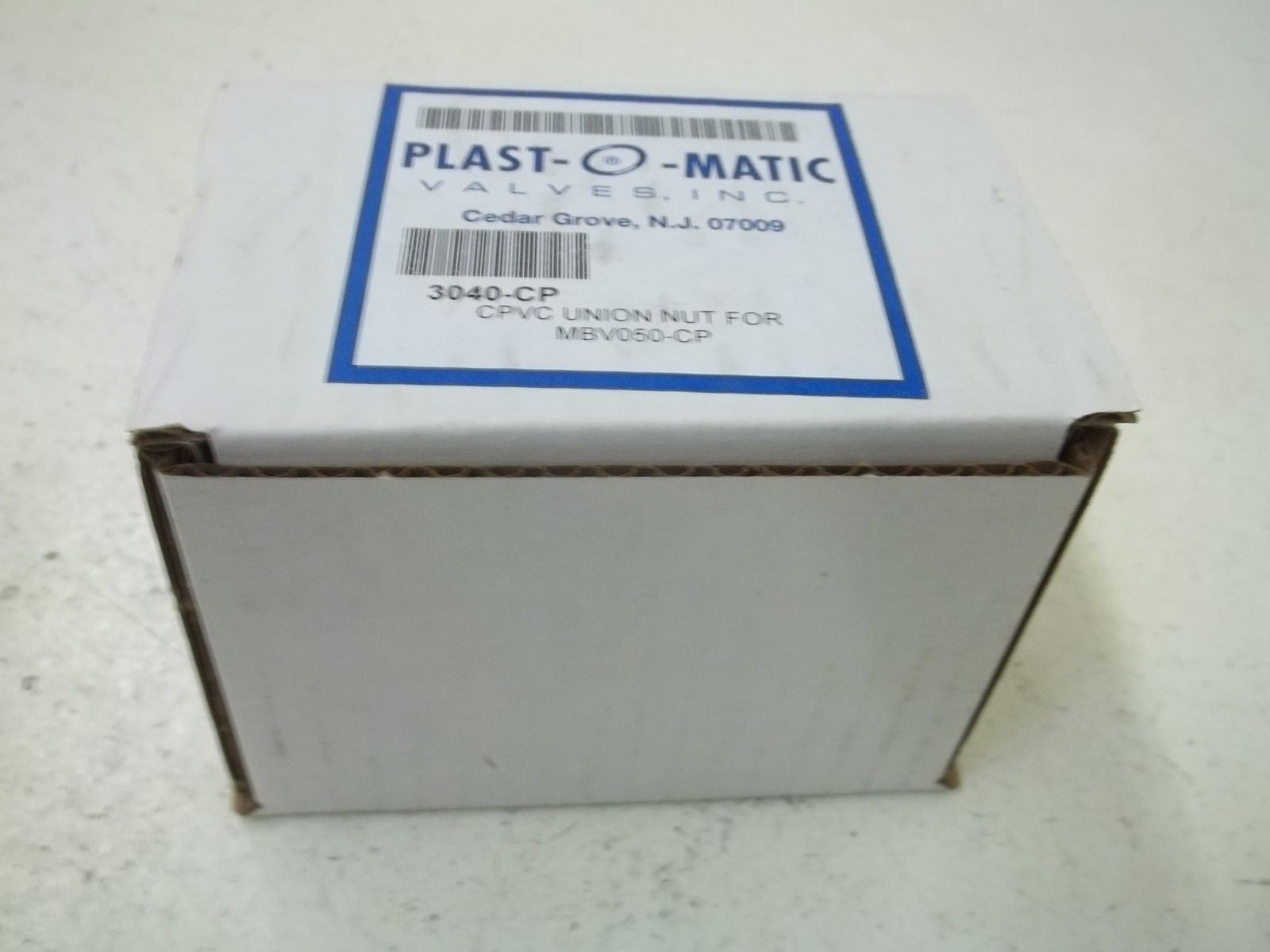 PLAST-O-MATIC 3040-CP CPVC UNION NUT FOE MBV050-CP *NEW IN BOX*