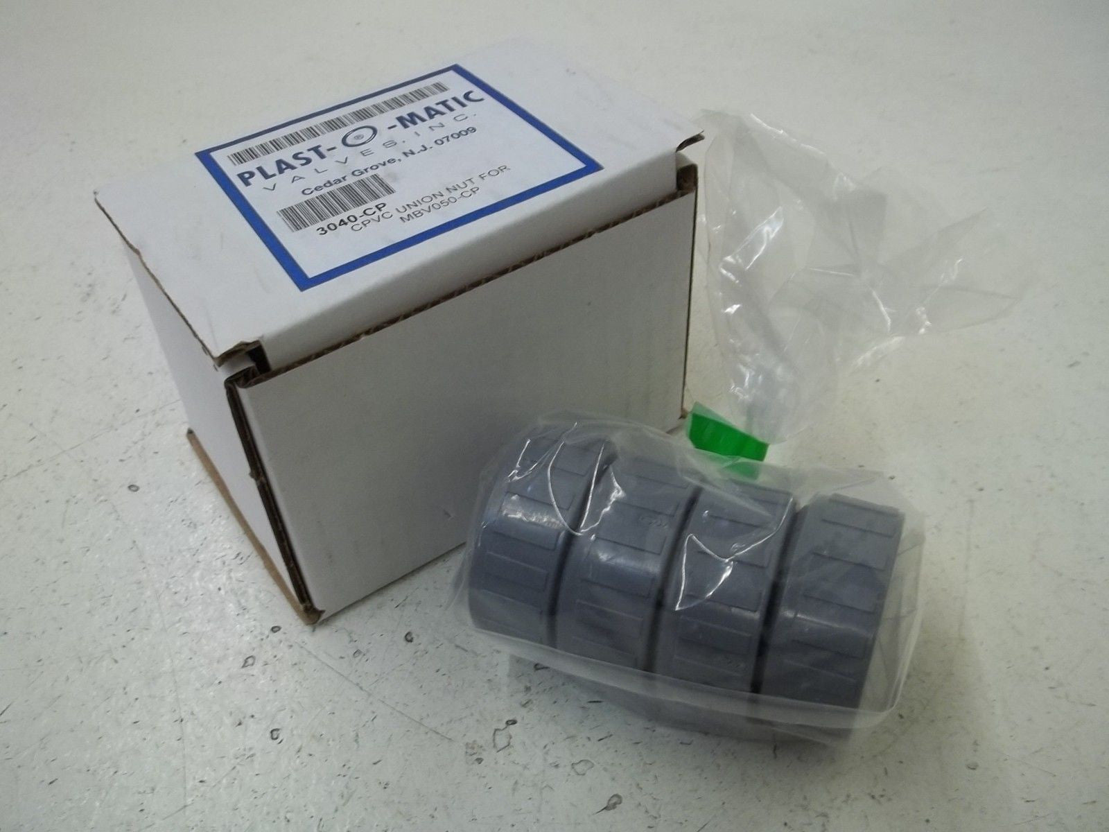 PLAST-O-MATIC 3040-CP CPVC UNION NUT FOE MBV050-CP *NEW IN BOX*