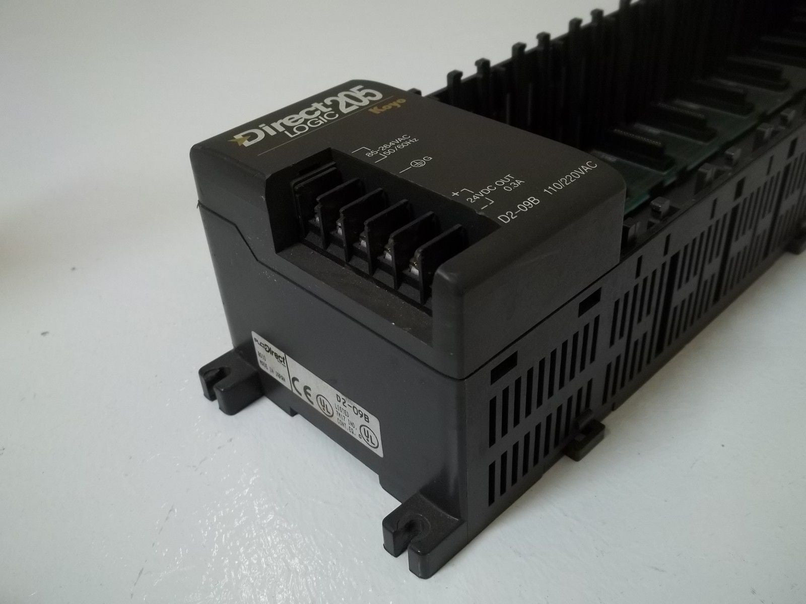 PLC DIRECT D2-09B SLOT BASE RACK W/ EXPANSION *USED*