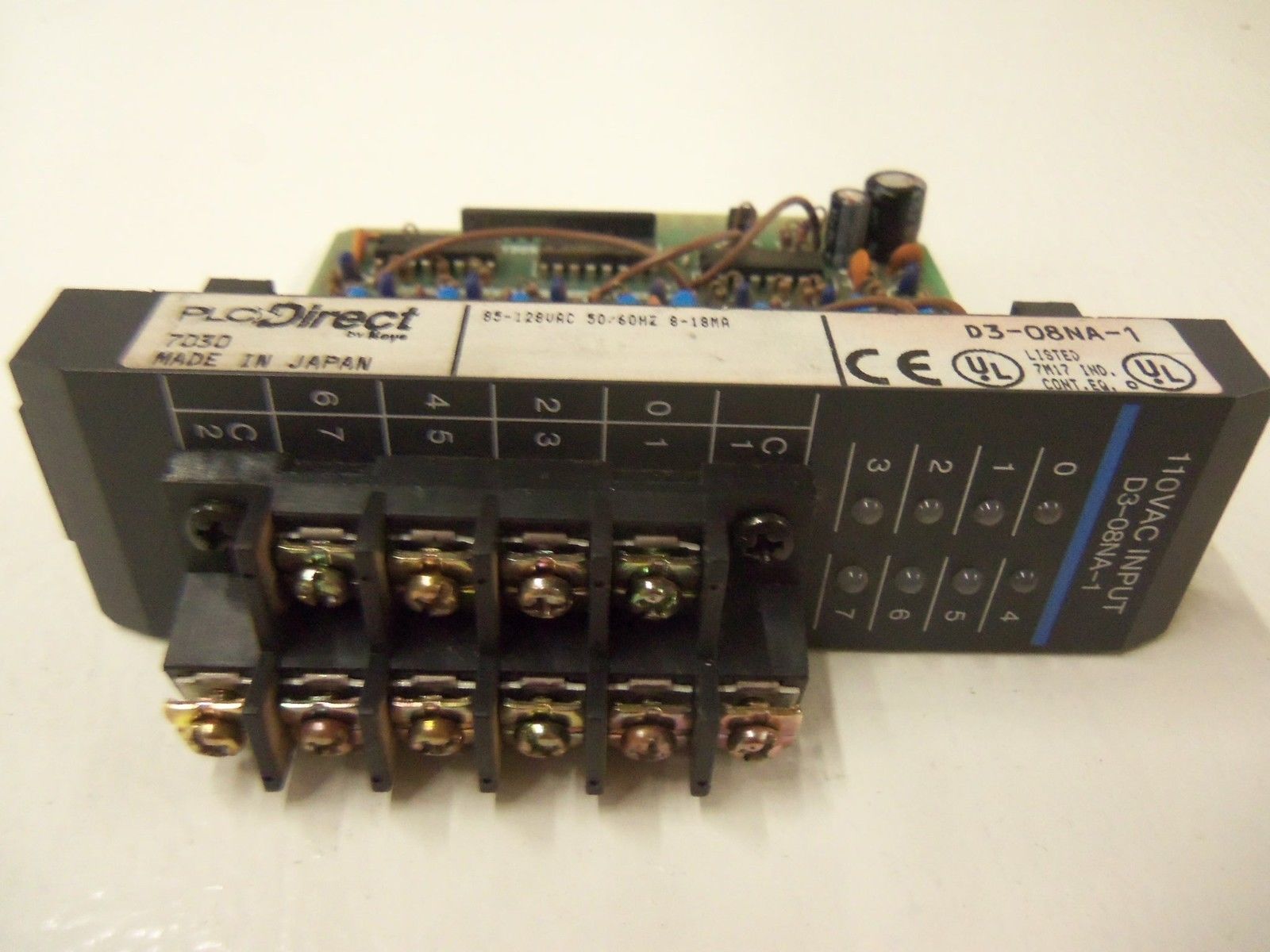 PLC DIRECT D3-08NA-1 INPUT MODULE *USED*